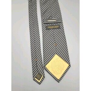 Donald J. Trump Signature Collection Neck Tie Gray Black And Gold